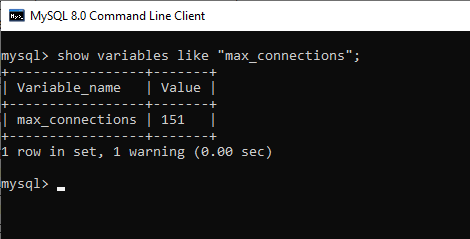 параметр max_connections